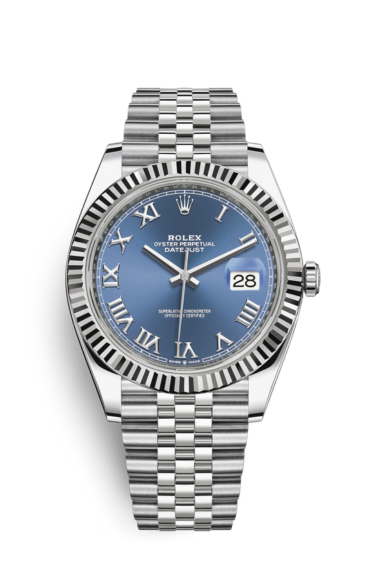 DATE-Steel and white gold-41mm Watch